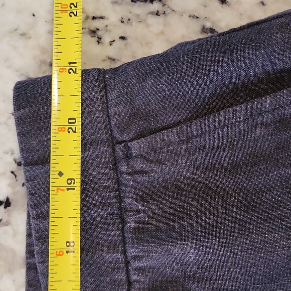 Eileen Fisher Charcoal Linen Vest and Pants Set - Picture 11 of 14